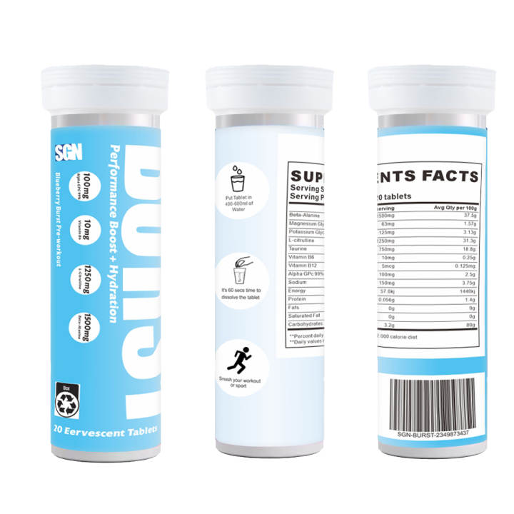 SGN BURST Pre-Workout Performance + Hydration